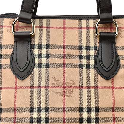 Burberry Haymarket Check Medium Regent Tote Chocolate 9 of 15