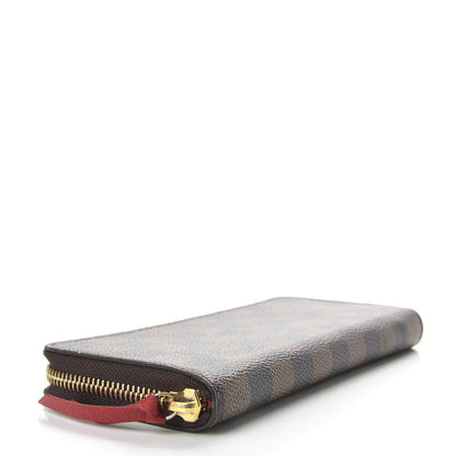 Louis Vuitton Damier Ebene Clemence Wallet Cherry 4 of 7