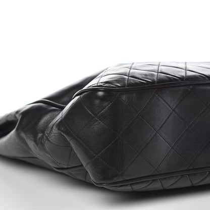 Chanel Lambskin Quilted Shopping Tote Black 7 of 17