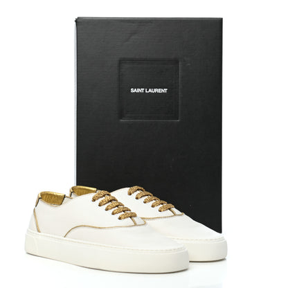 Saint Laurent Nappa Venice Sneakers 37 White Gold 7 of 7