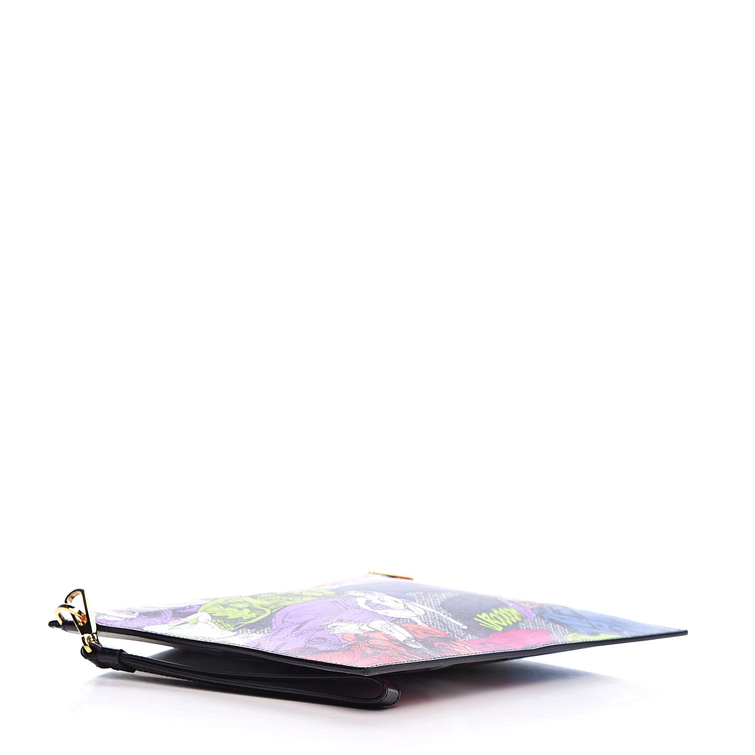 Versace Calfskin Comic Crash Print Pochette Multicolor 4 of 6