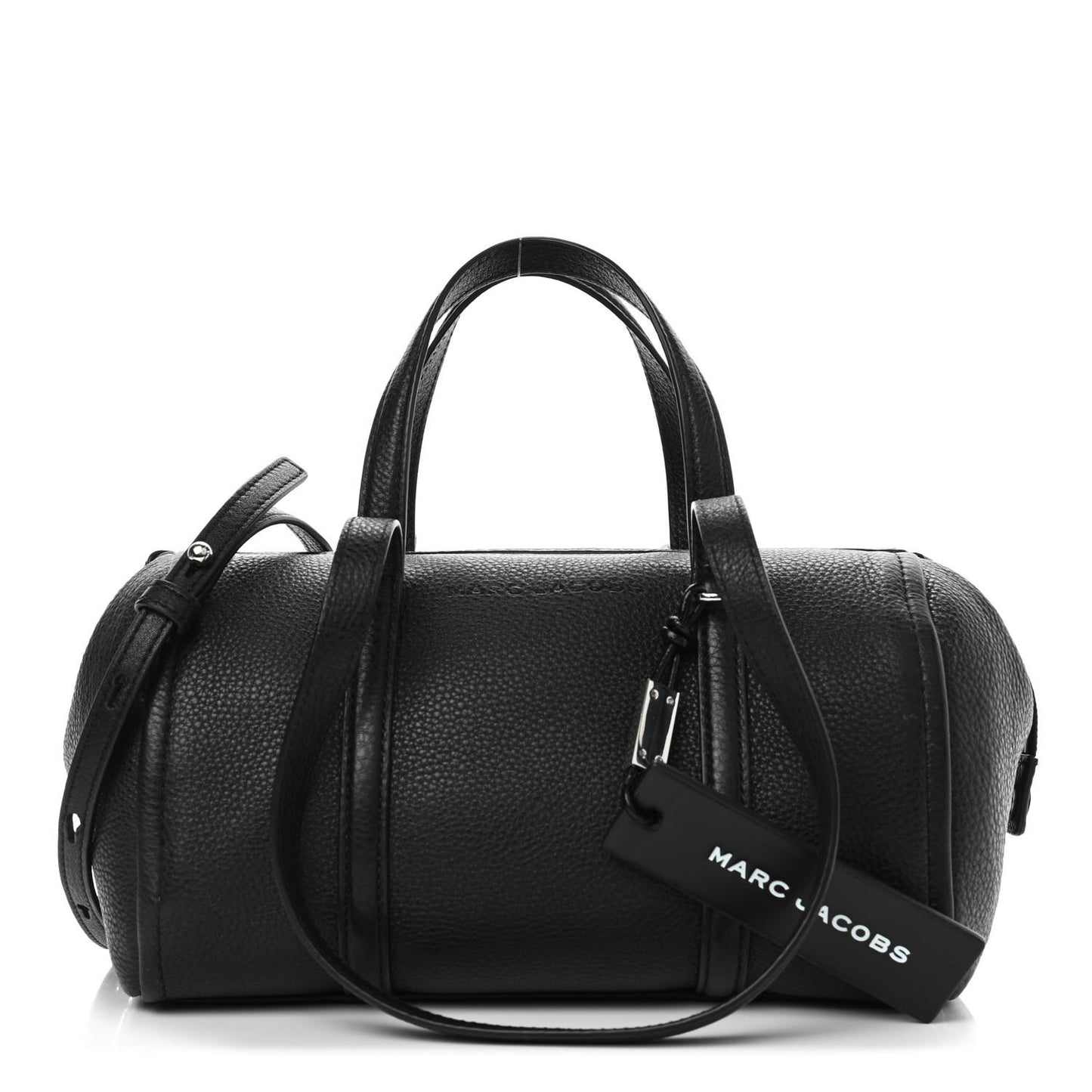 Textured Calfskin The Tag Bauletto 26 Black
