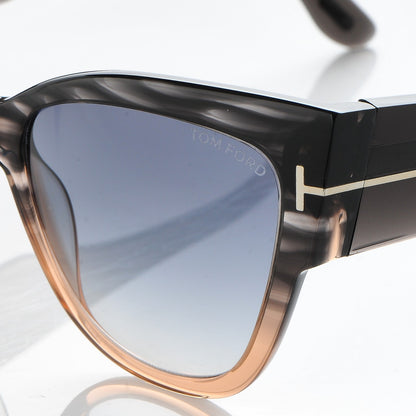 Tom Ford Anoushka Sunglasses TF371 Melange Grey Peach 7 of 8