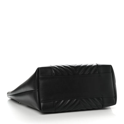 Chanel Calfskin Quilted Large Daily Shopping Bag Black 3 of 9