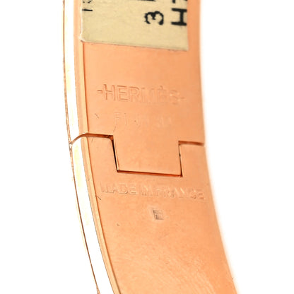 Hermes Enamel Narrow Clic Clac H Bracelet GM Rose Saumon 5 of 5