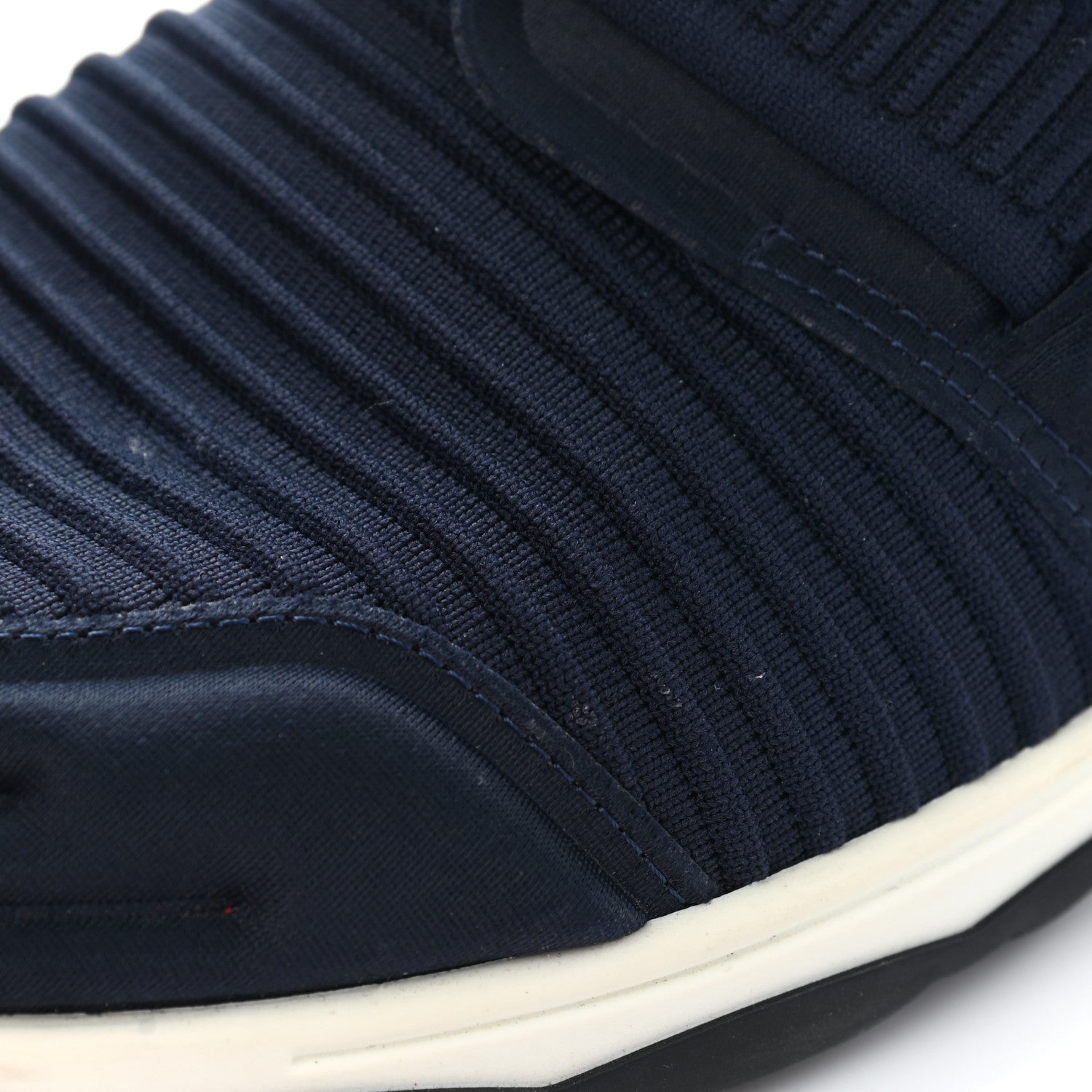 Chanel Stretch Fabric CC Sneakers 39 Blue 7 of 8