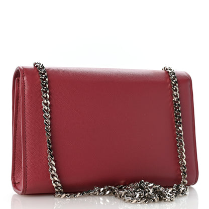 Saint Laurent Grain De Poudre Small Classic Monogram Kate Satchel Mystic Rose 2 of 11