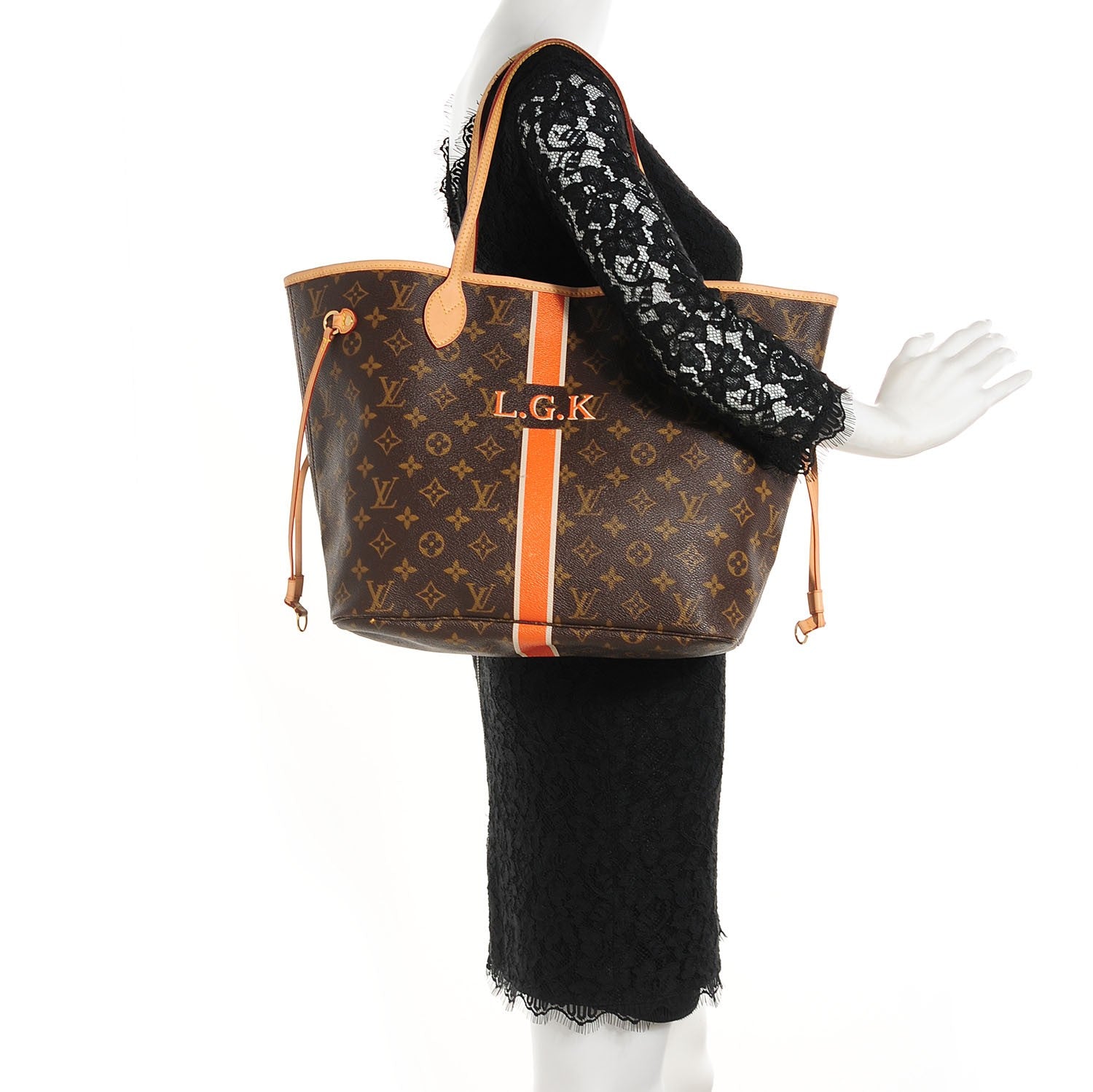Louis Vuitton Monogram My LV Heritage Neverfull MM Orange Ivory 2 of 7
