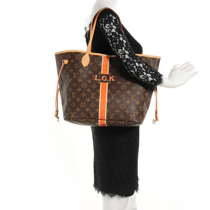Louis Vuitton Monogram My LV Heritage Neverfull MM Orange Ivory 2 of 7