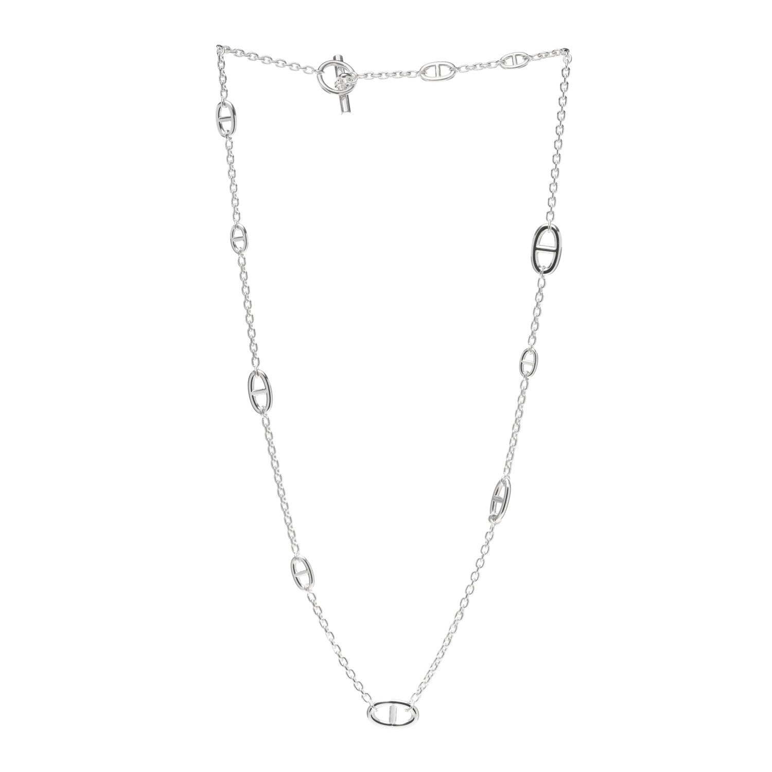 Hermes Sterling Silver Farandole Necklace 80 2 of 4