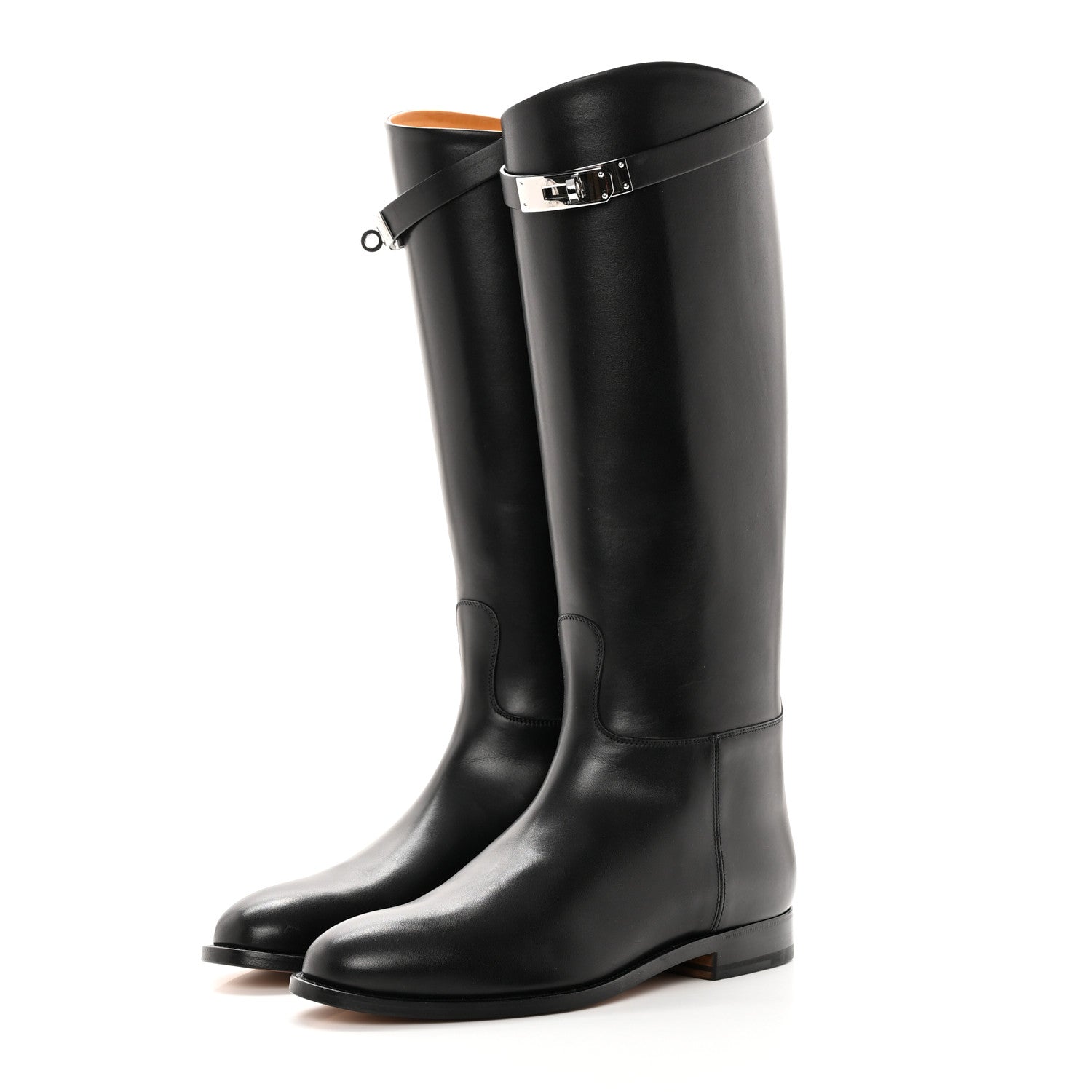 Hermes Box Kelly Jumping Boots 39 Black 3 of 9