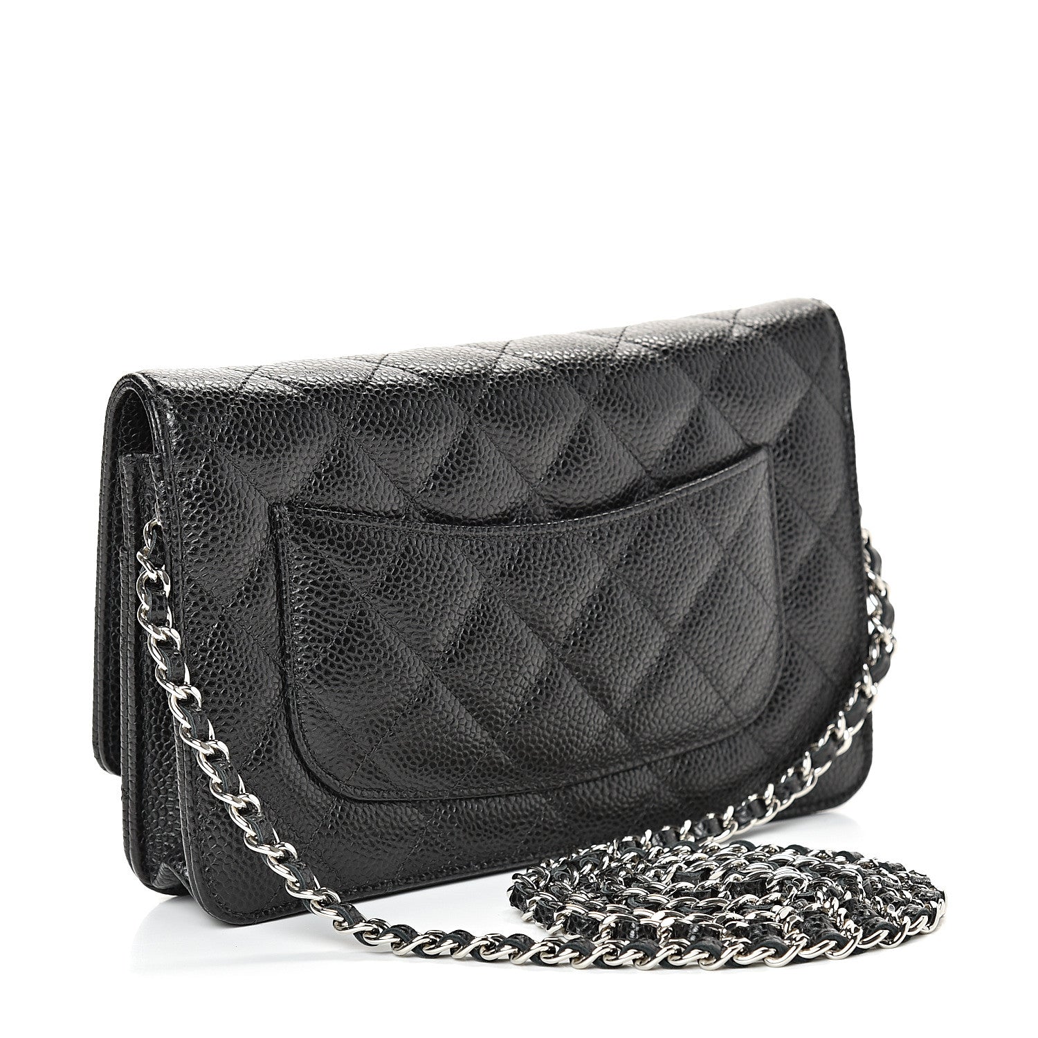 Chanel Caviar Quilted Wallet On Chain WOC Black 2 of 11