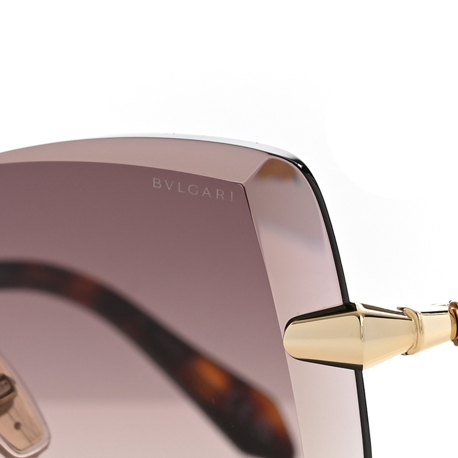 Bulgari Metal Serpenti Viper Rectangular Sunglasses BV40045U Gold 7 of 8