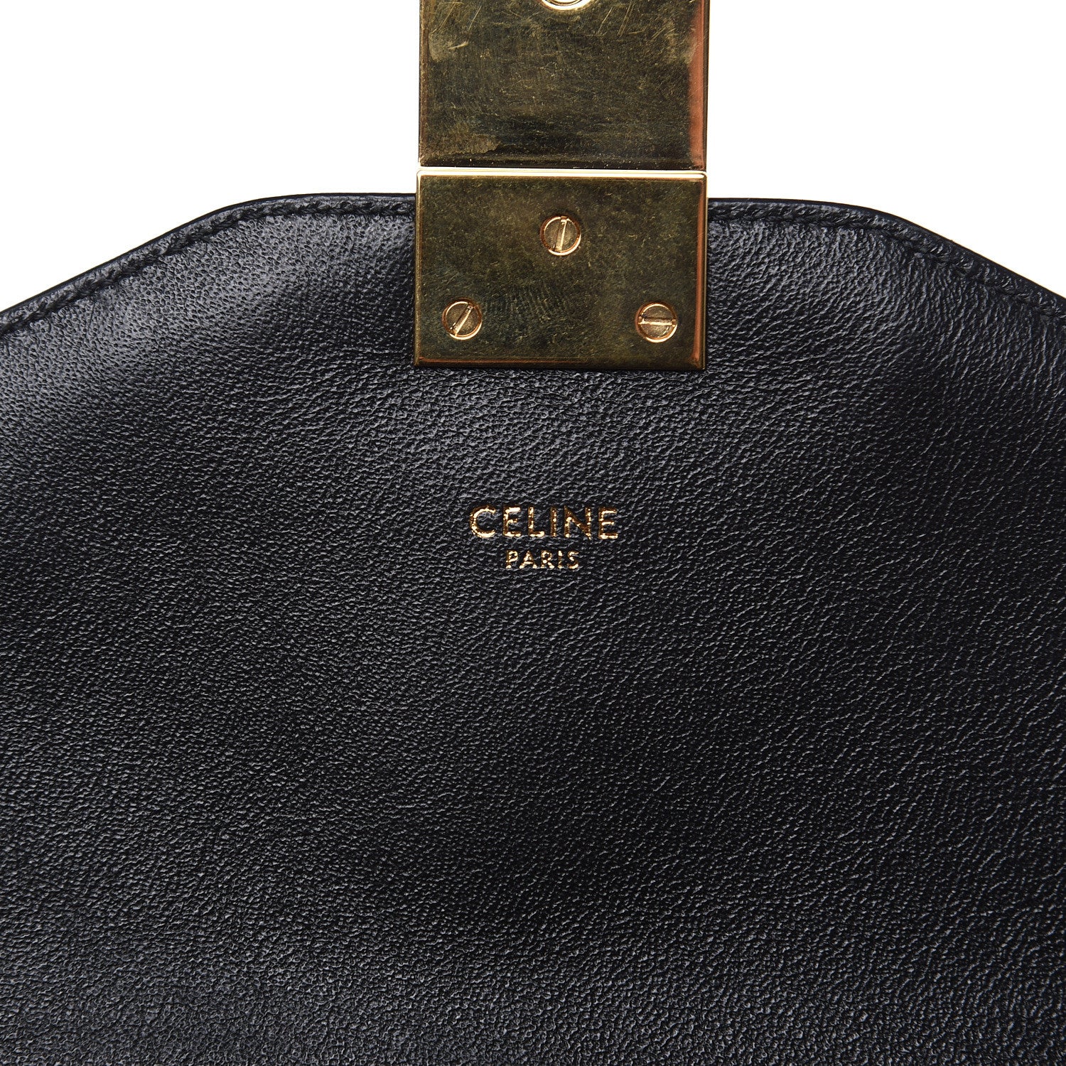 Celine Shiny Calfskin Medium C Bag Black 9 of 9