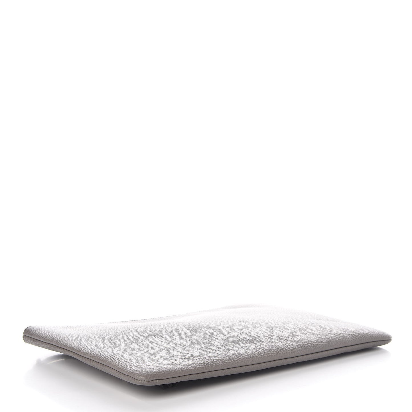 Calfskin Large Bamboo Clutch Grey