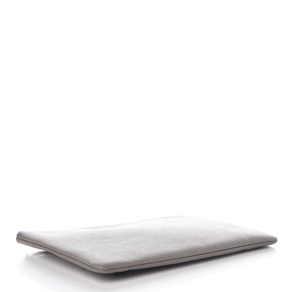 Gucci Calfskin Large Bamboo Clutch Grey 4 of 7
