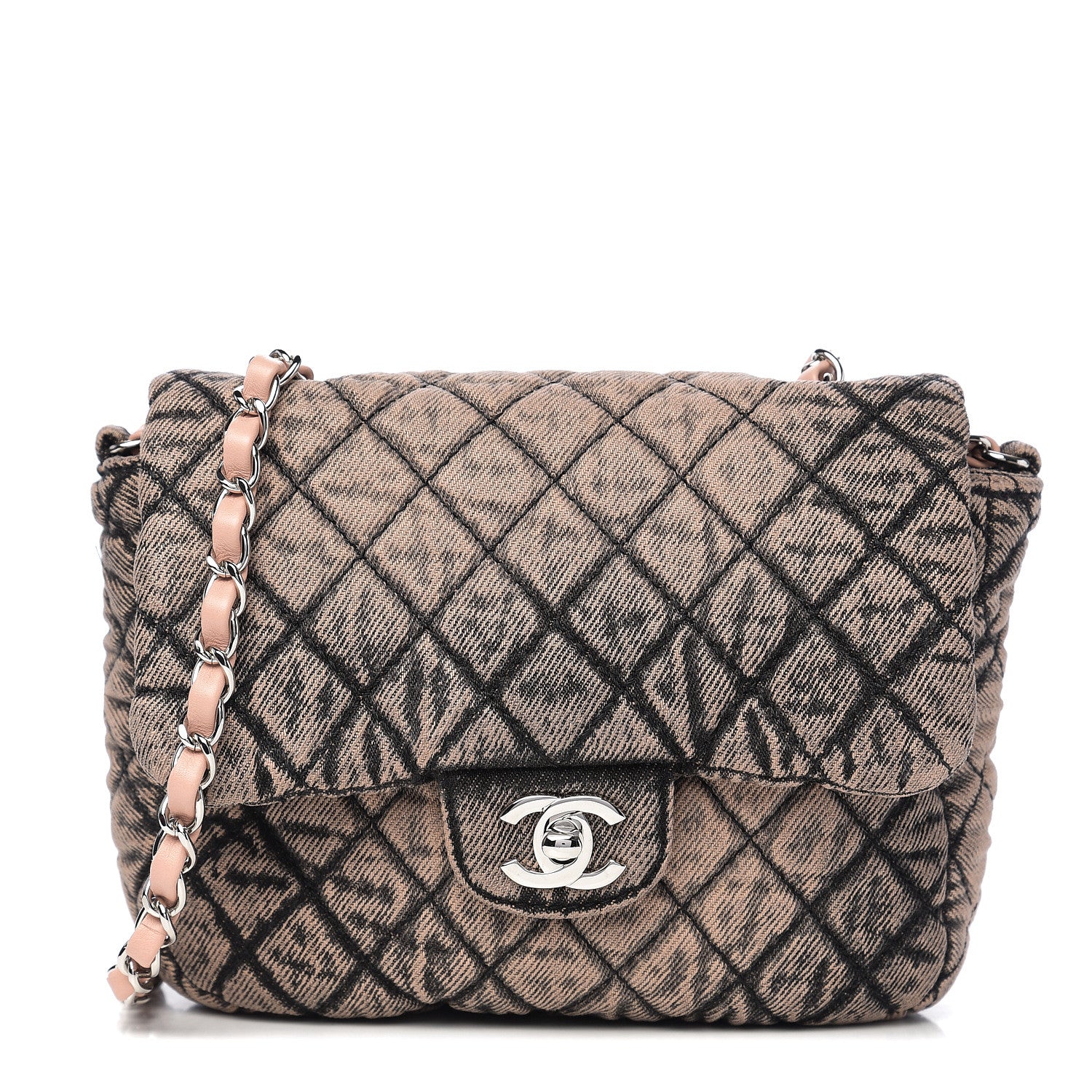 Chanel Washed Denim Quilted Small Denimpression Flap Rose Clair 1 of 10