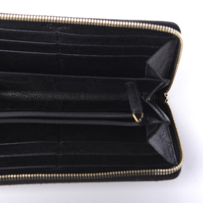 Saint Laurent Buffalo Muse Zip Around Wallet Black 5 of 11