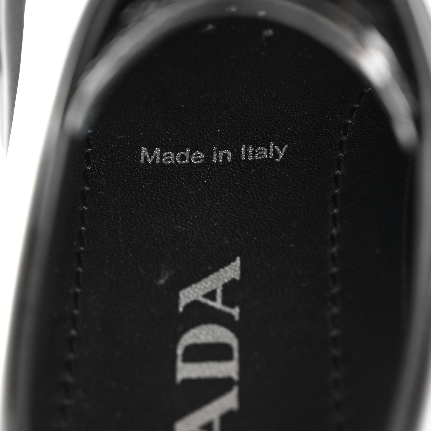 Prada Vernice Monolith 55mm Derby Loafers 39 Black 7 of 11