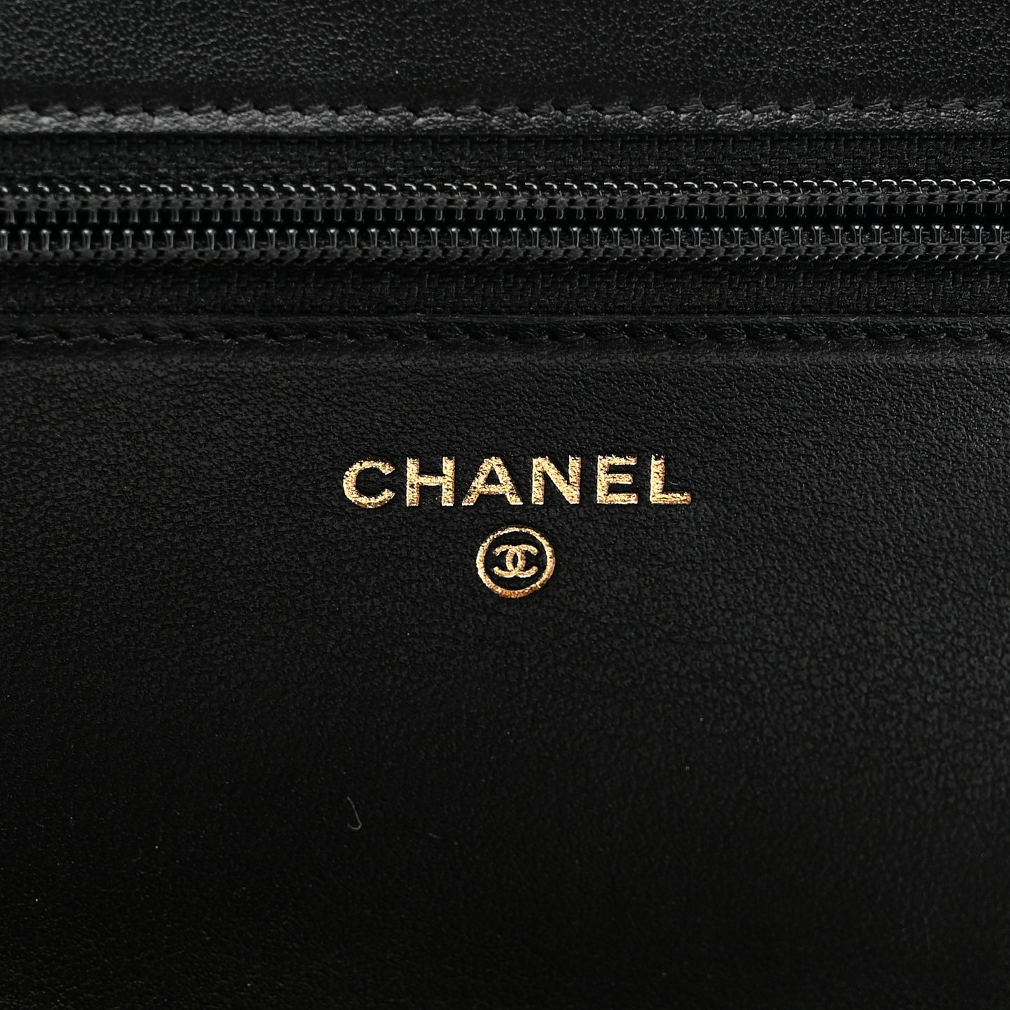Caviar Quilted Boy Wallet On Chain WOC Black