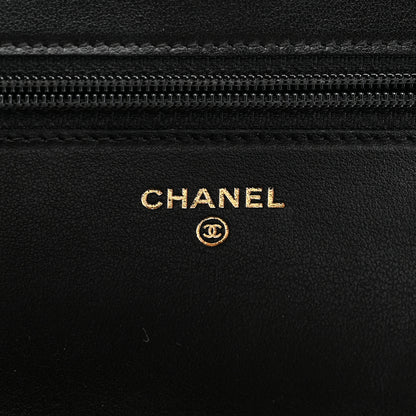 Chanel Caviar Quilted Boy Wallet On Chain WOC Black 6 of 12