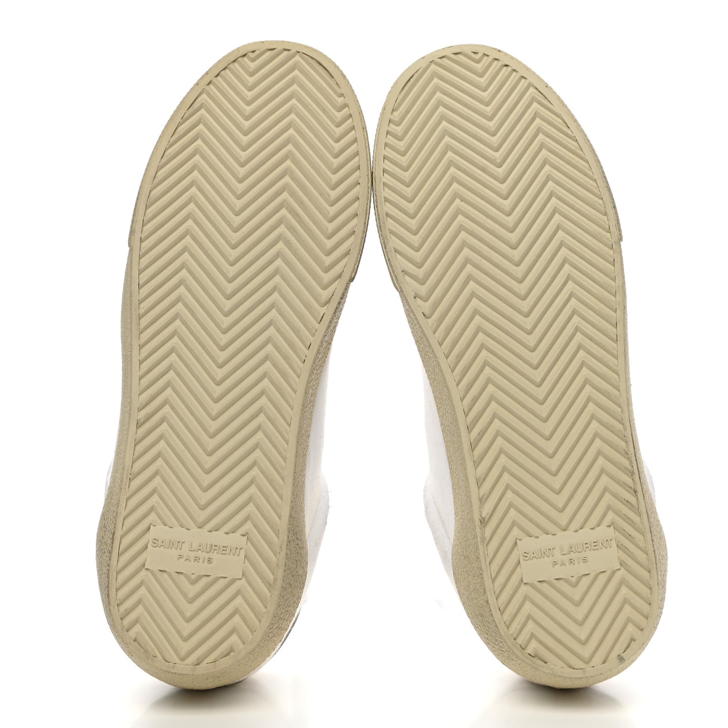 Distressed Canvas Court Classic Sneakers 36.5 White