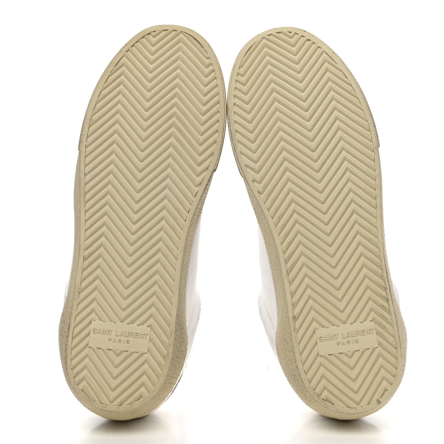 Saint Laurent Distressed Canvas Court Classic Sneakers 36.5 White 5 of 12