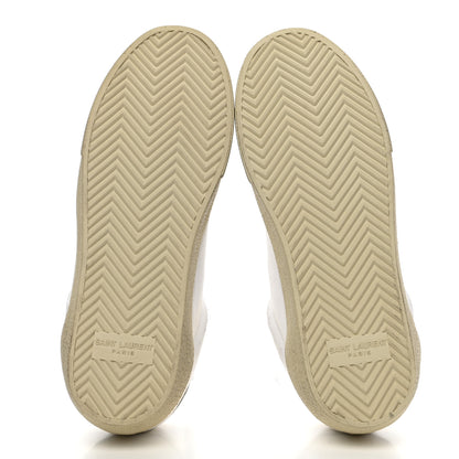 Saint Laurent Distressed Canvas Court Classic Sneakers 36.5 White 5 of 12