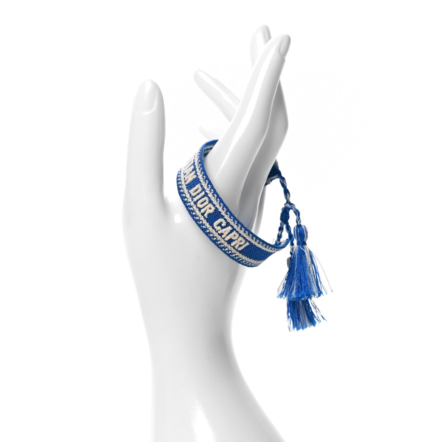 Woven Cotton J'Adior Friendship Bracelet Blue