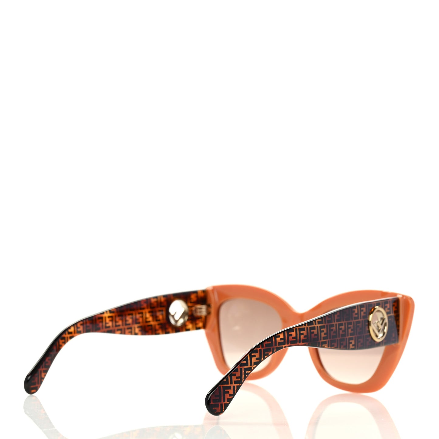Acetate F is Fendi FF 51mm Cat Eye Sunglasses 0327/S Tortoise Orange