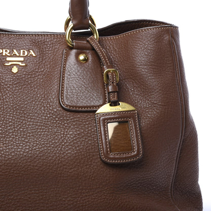 Prada Vitello Daino Tote Palissandro 10 of 13