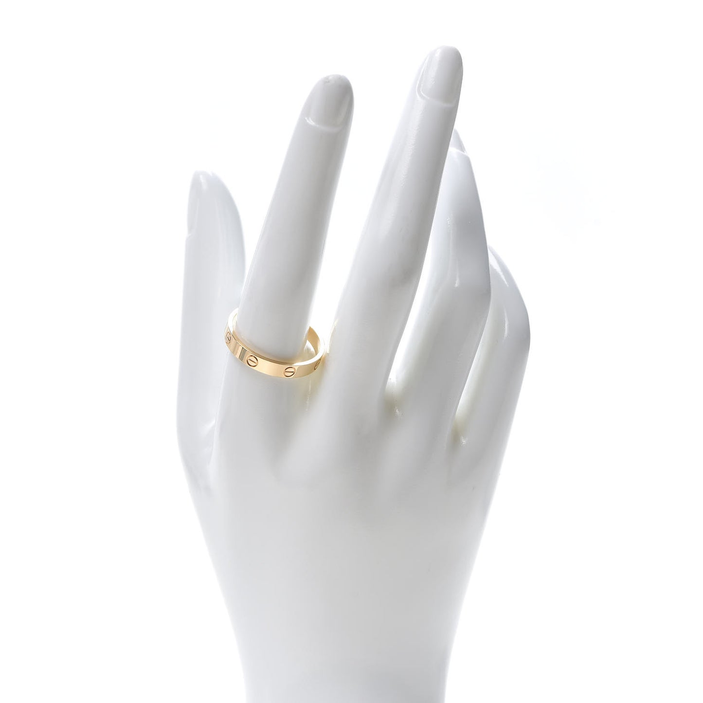 18K Yellow Gold 3.5mm LOVE Wedding Band Ring 65 11