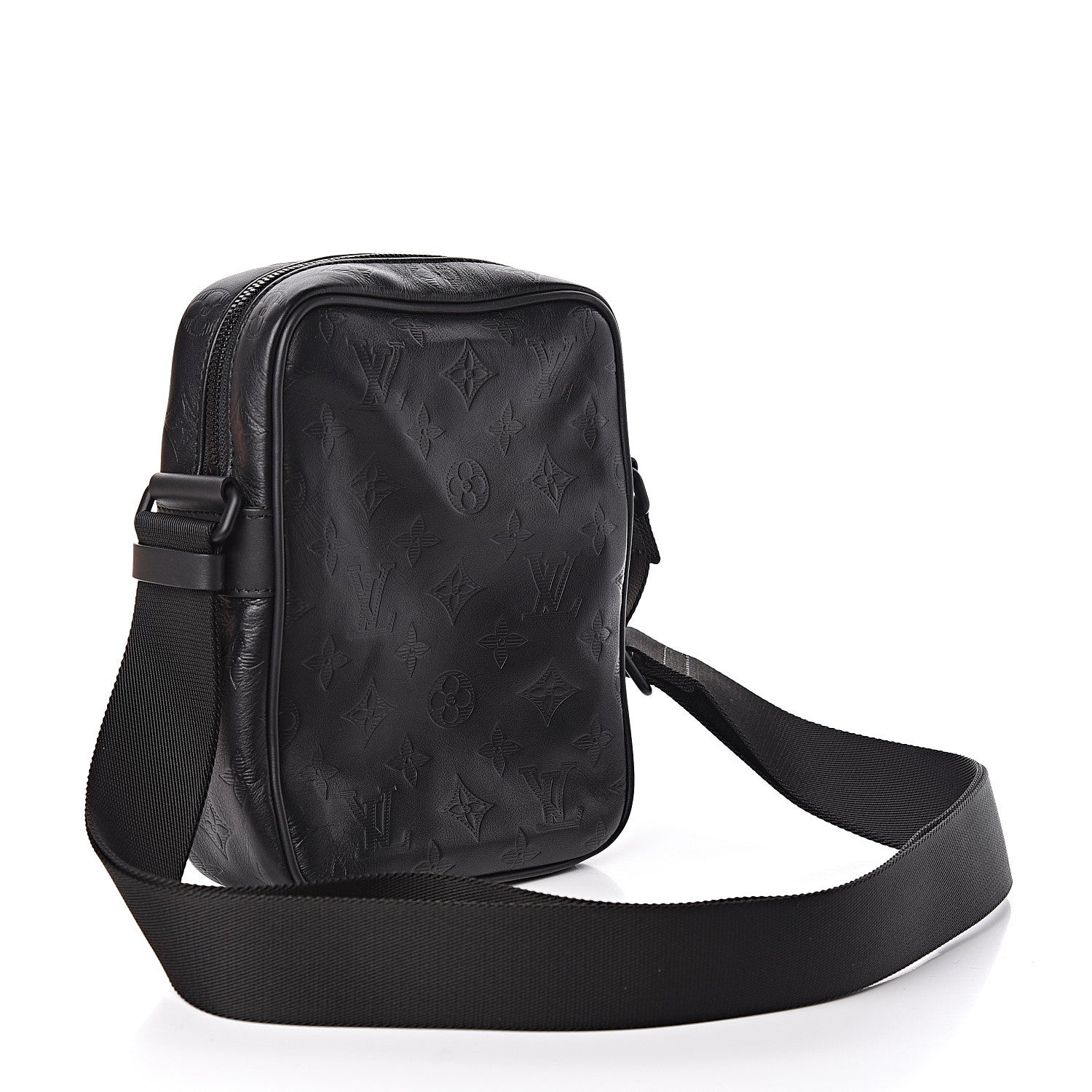 Louis Vuitton Calfskin Monogram Shadow Danube PM Black 3 of 11