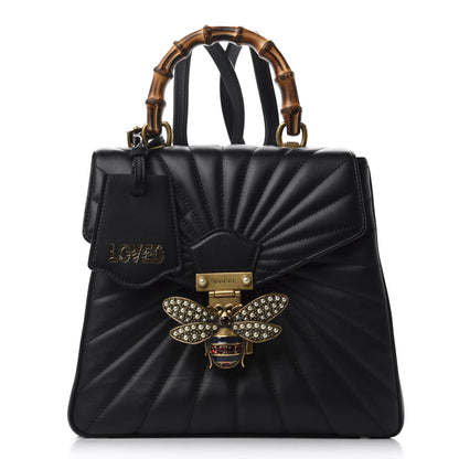 Gucci Calfskin Bamboo Trapuntata Queen Margaret Backpack Black 1 of 8