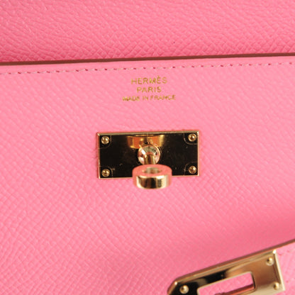 Hermes Epsom Kelly Longue Wallet Rose Confetti 6 of 9