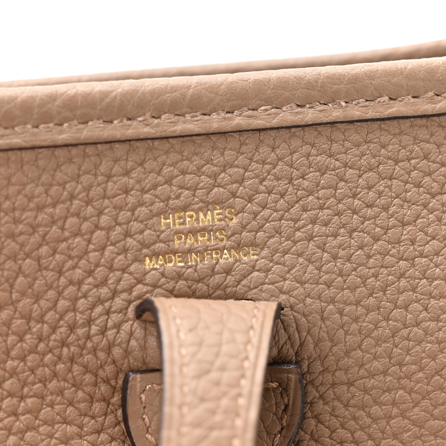 Hermes Taurillon Clemence Amazone Evelyne TPM Beige De Weimar Gris Etain 5 of 10