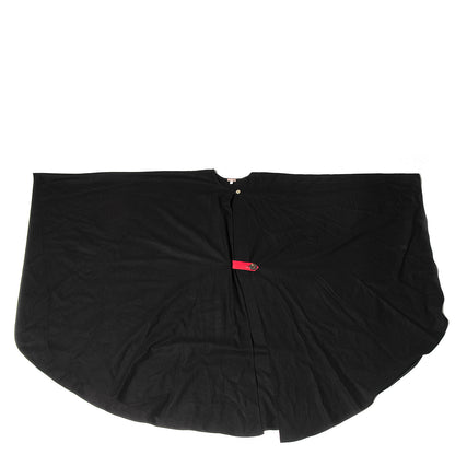 Hermes Cashmere Swift Petit H Poncho Black Rubis 1 of 8