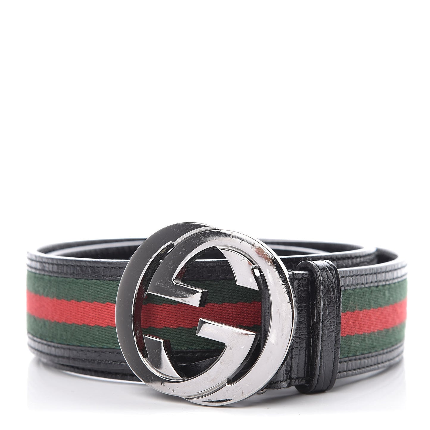Calfskin Web Interlocking G Belt 100 40 Black