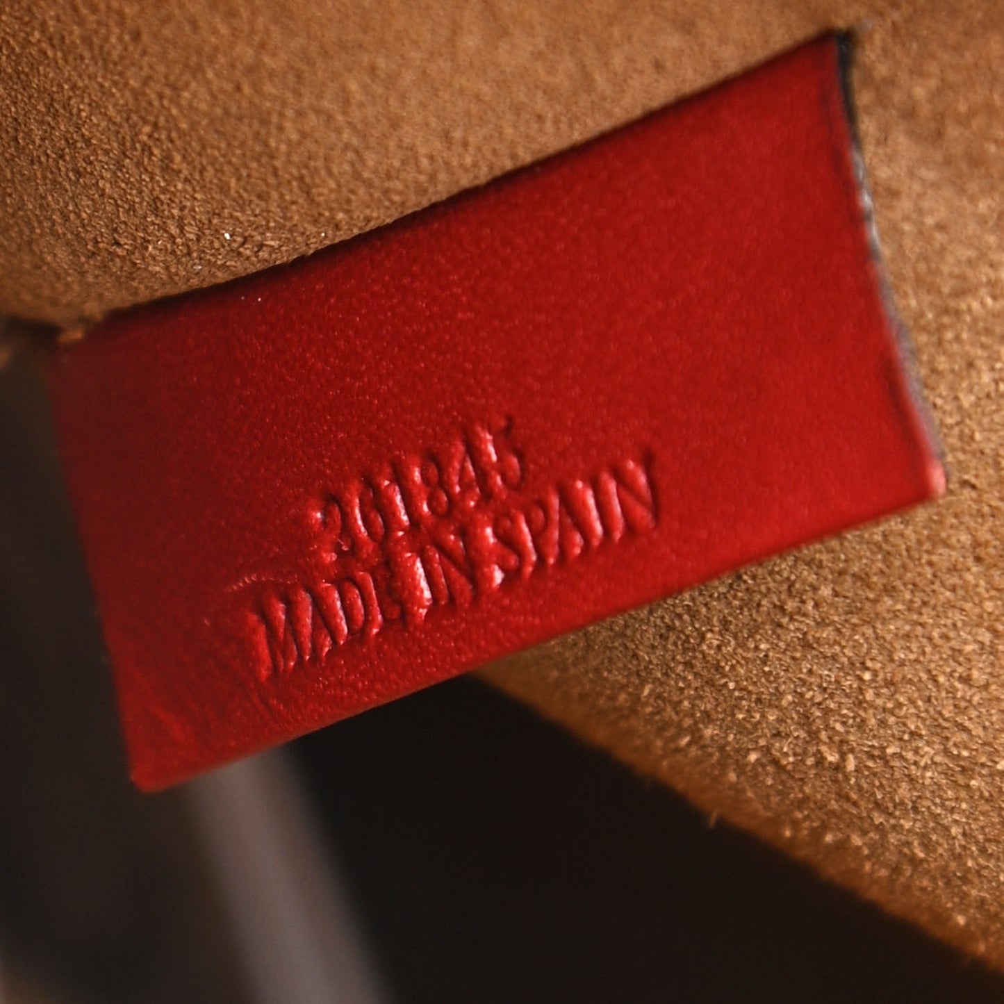 Calfskin Gate Bucket Bag Scarlet Burnt Red