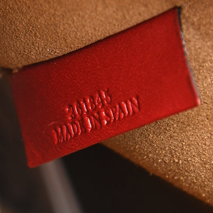 Loewe Calfskin Gate Bucket Bag Scarlet Burnt Red 7 of 10