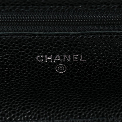 Chanel Caviar Quilted Wallet On Chain WOC Black 6 of 7