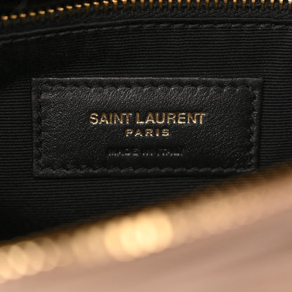 Saint Laurent Calfskin Y Quilted Monogram Medium Loulou Chain Satchel Dark Latte 6 of 10