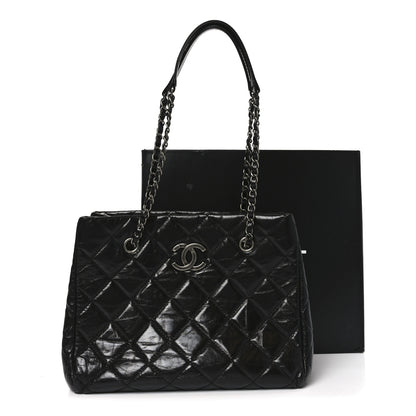 Chanel Calfskin Quilted Small Coco Soft Tote Black 11 of 11