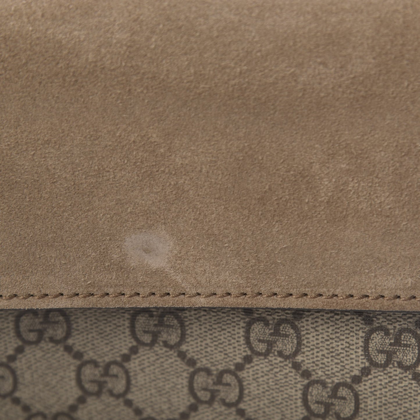 GG Supreme Monogram Small Dionysus Shoulder Bag Taupe