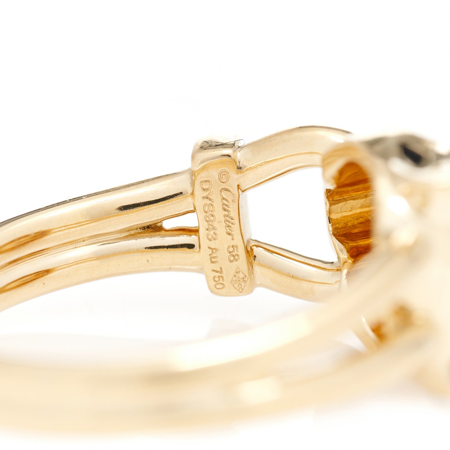 Cartier 18K Yellow Gold Diamond Tsavorite Garnet Black Onyx Panthere de Cartier Ring 58 8.25 6 of 7