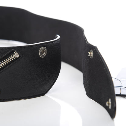 Saint Laurent Calfskin Zippered Snap Belt 85 Black 4 of 4