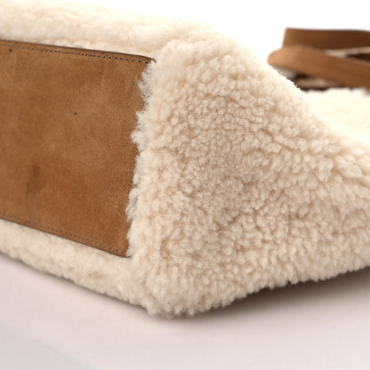 Telfar X UGG Suede Shearling Medium Shopping Bag Natural 9 of 15
