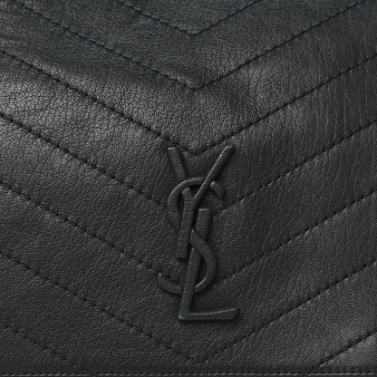 Saint Laurent Vintage Lambskin Chevron Monogram Medium Nolita Dark Green 10 of 10