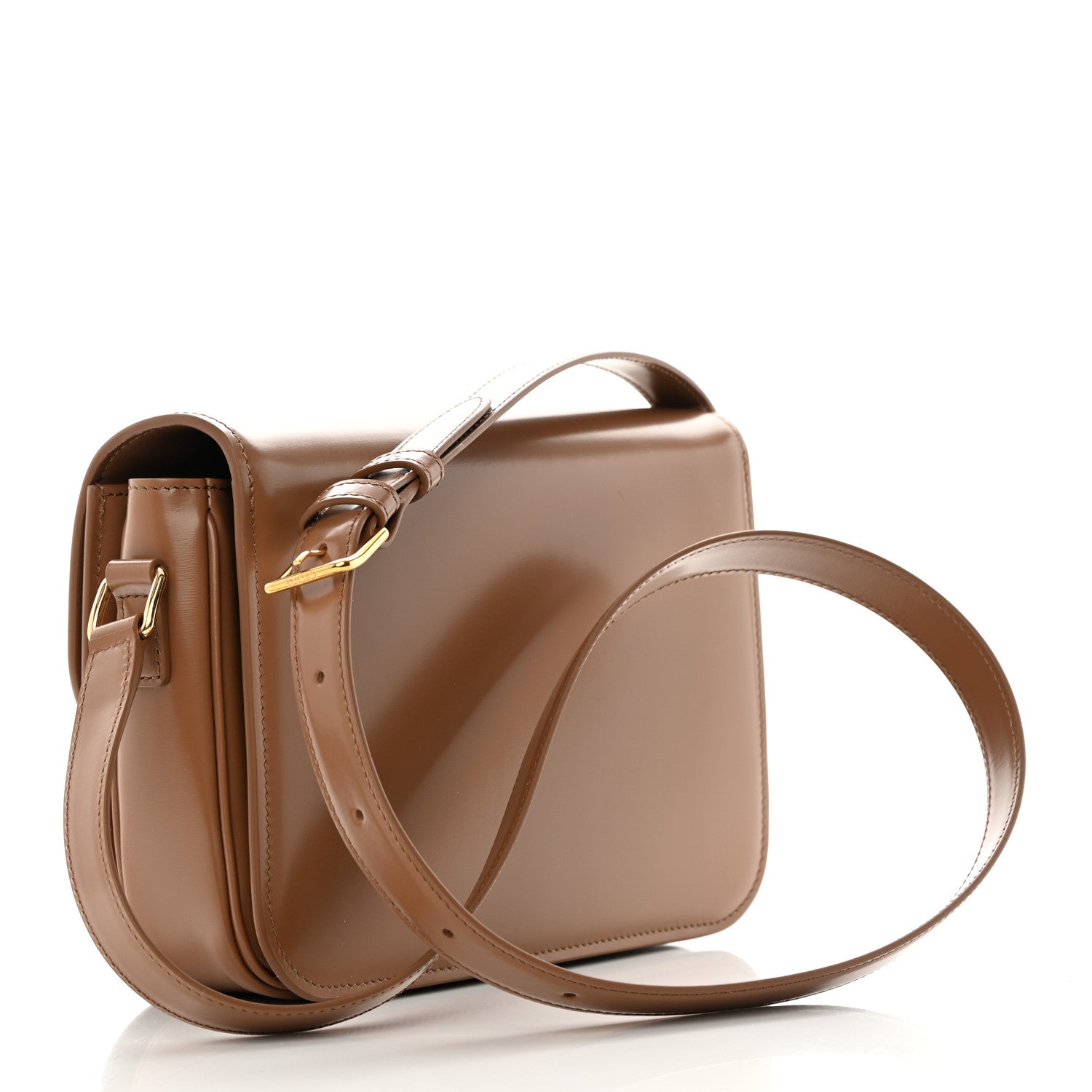 Celine Shiny Calfskin Medium Triomphe Bronze 2 of 14