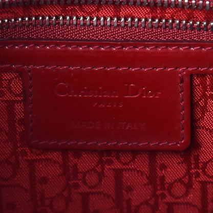 Christian Dior Patent Cannage Large Lady Dior Red 8 of 17